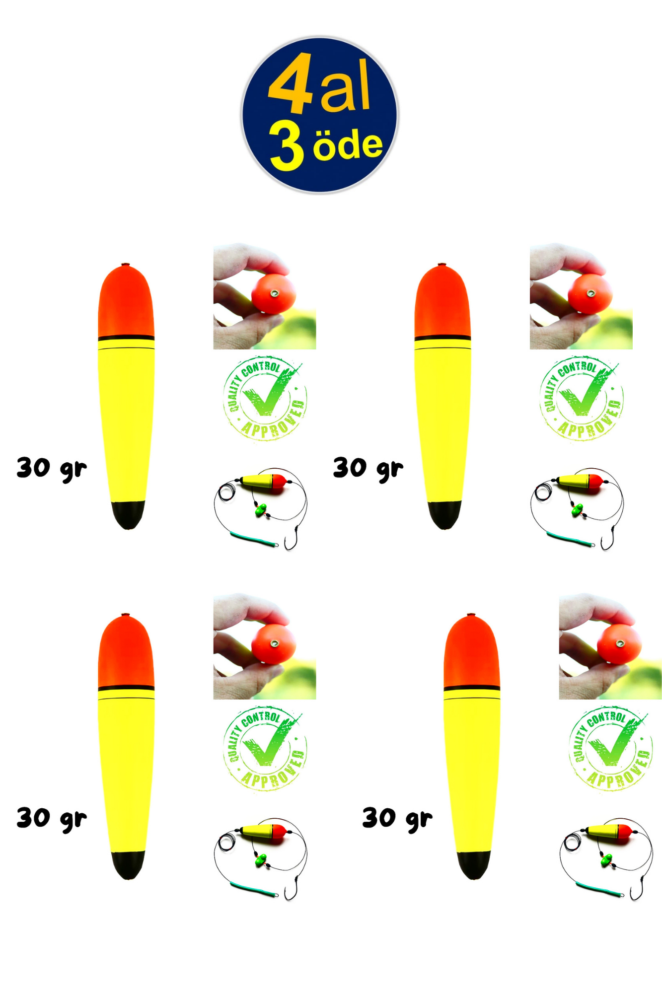 80 Kopyası Kopyası Kopyası Kopyası (1) 4 Adet Cigar Şamandıra - Görsel 1